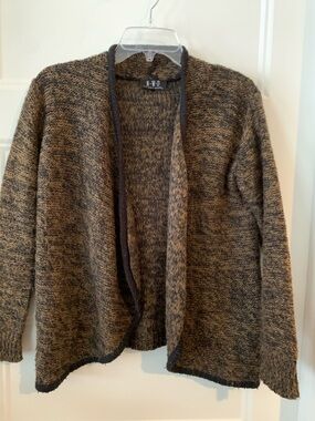 N•W•D Open Front Marled Brown and black  knit Cardigan